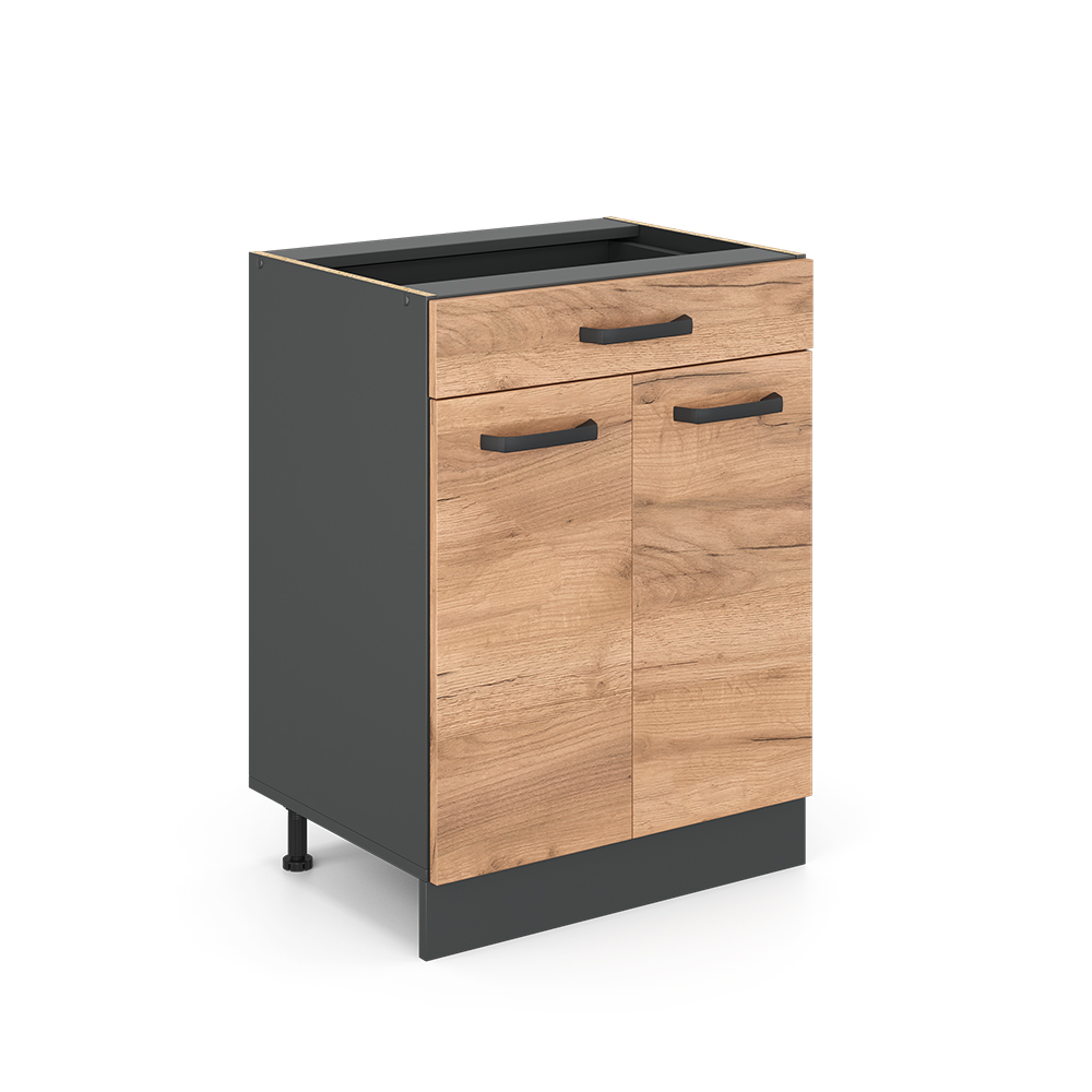 Küchenunterschrank Vicco R-Line 60 cm mit Schublade, ohne Arbeitsplatte - Bild 13 von 68