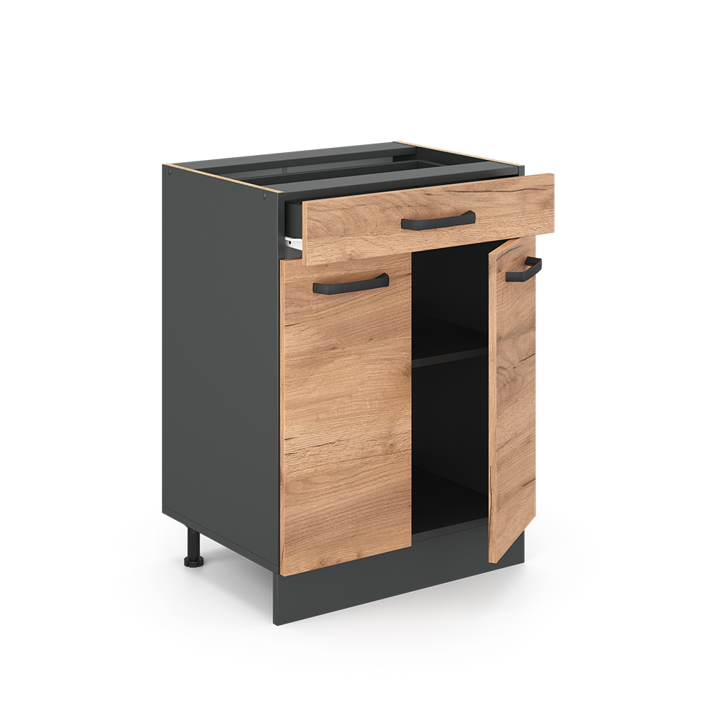 Küchenunterschrank Vicco R-Line 60 cm mit Schublade, ohne Arbeitsplatte - Bild 16 von 68