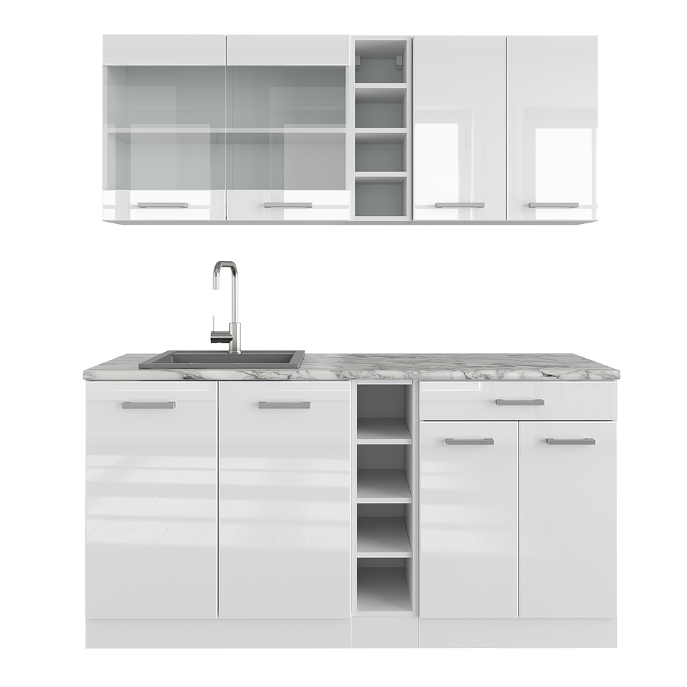 Singleküche Vicco R-Line 160 cm ohne Arbeitsplatte - Bild 22 von 116