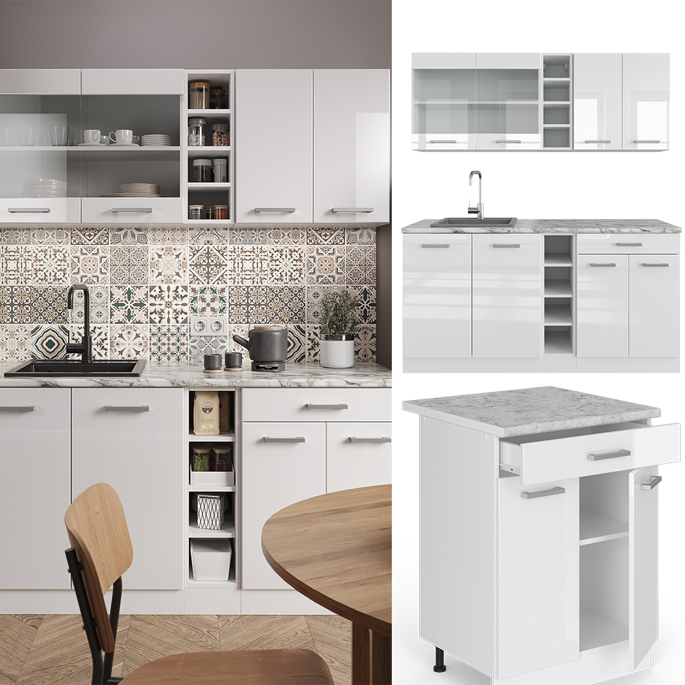 Singleküche Vicco R-Line 160 cm ohne Arbeitsplatte - Bild 23 von 116