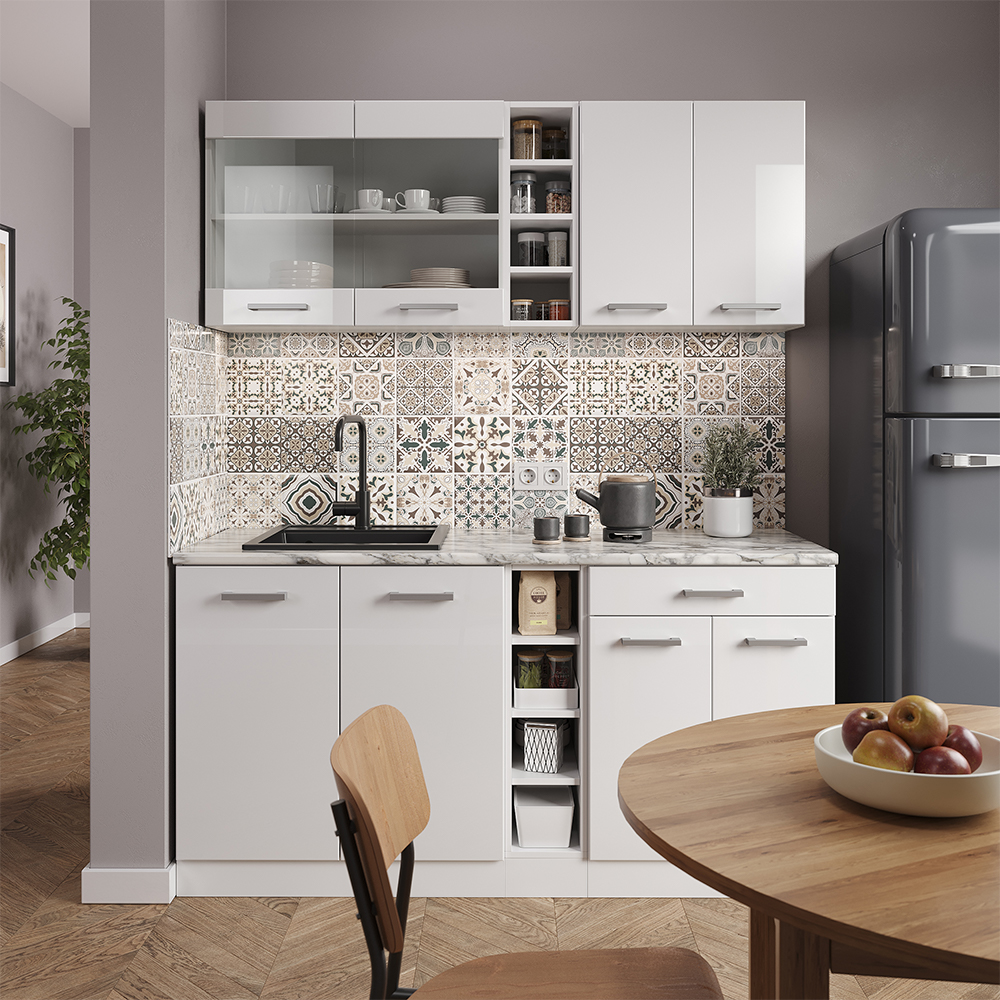 Singleküche Vicco R-Line 160 cm ohne Arbeitsplatte - Bild 25 von 116