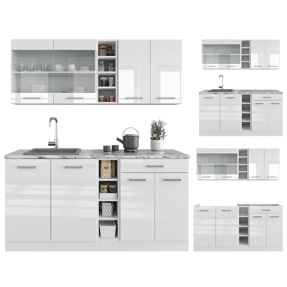 Singleküche Vicco R-Line 160 cm ohne Arbeitsplatte - Bild 27 von 116