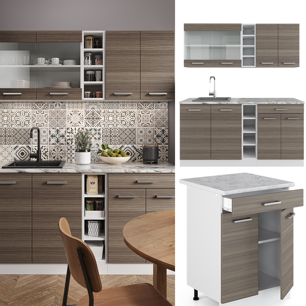 Singleküche Vicco R-Line 160 cm ohne Arbeitsplatte - Bild 31 von 116
