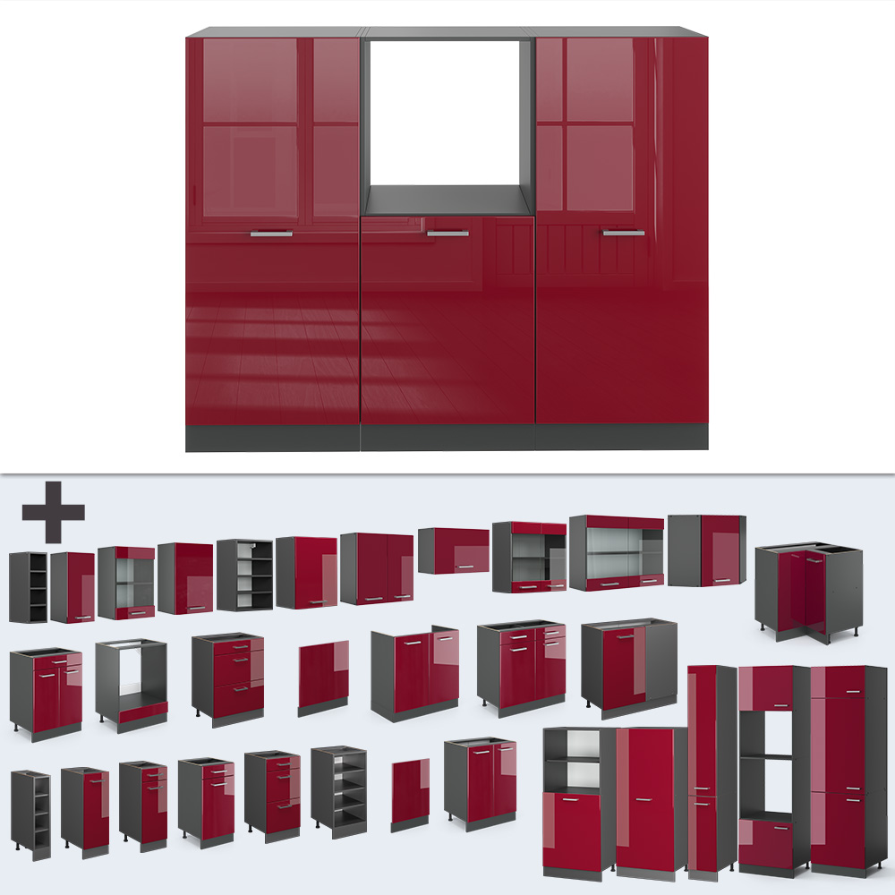 Einbauküche Vicco R-Line 180 cm ohne Arbeitsplatte - Bild 34 von 104