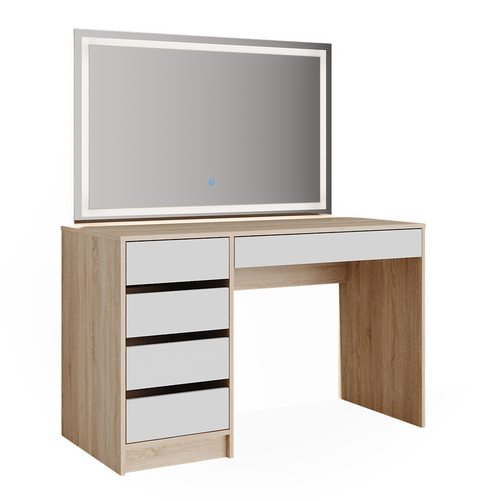 Schminktisch Vicco Sherry 120 cm mit LED-Spiegel - Bild 28 von 89