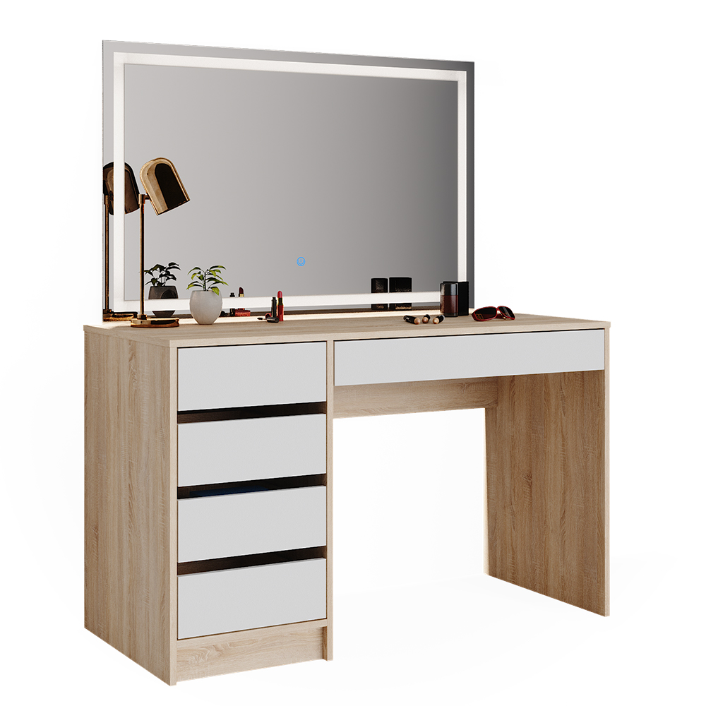 Schminktisch Vicco Sherry 120 cm mit LED-Spiegel - Bild 34 von 89