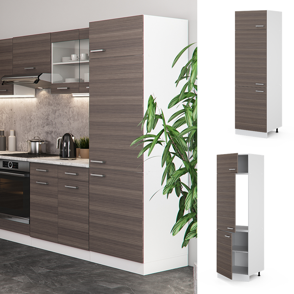 Vicco Armadio Frigorifero Grigio 60 Cm