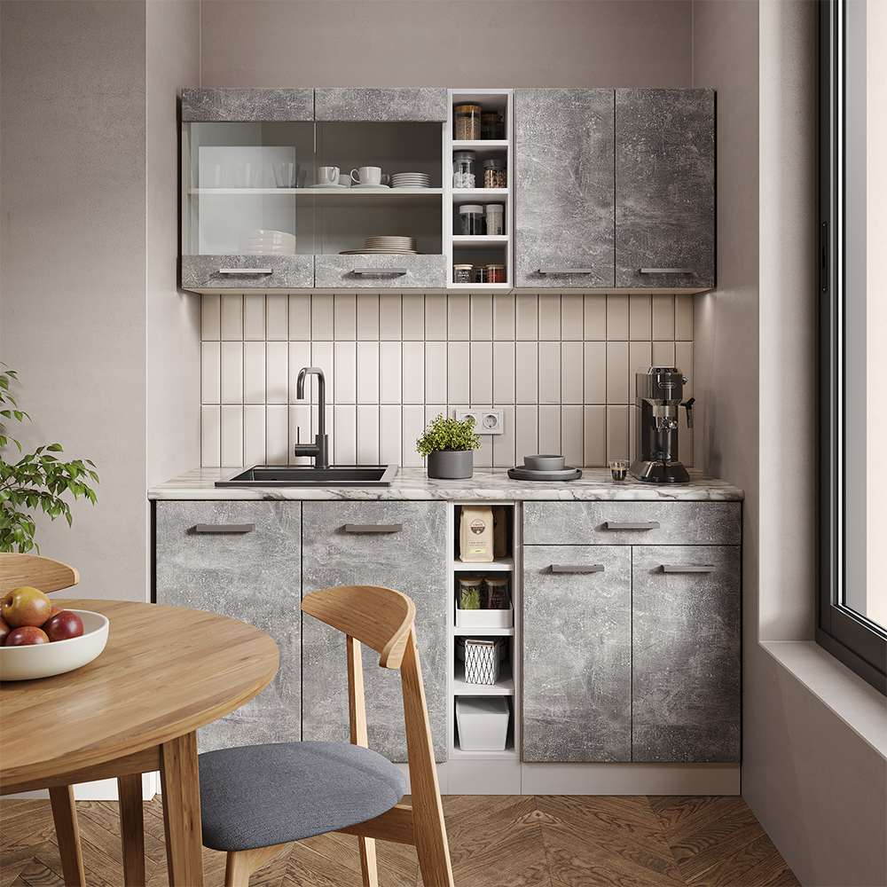 Singleküche Vicco R-Line 160 cm ohne Arbeitsplatte - Bild 49 von 116