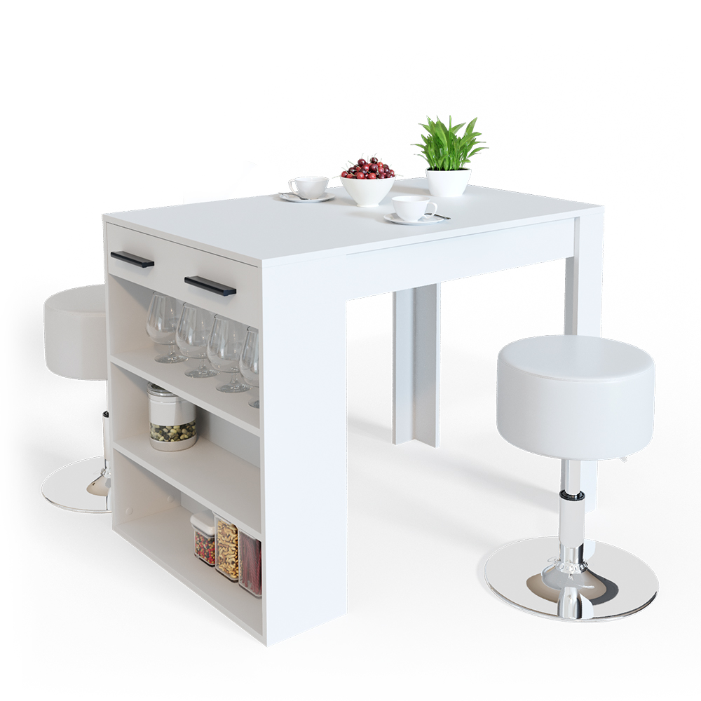 Esstisch-Set Vicco Repose 67 x 100 cm mit 2 Hockern - Bild 11 von 36