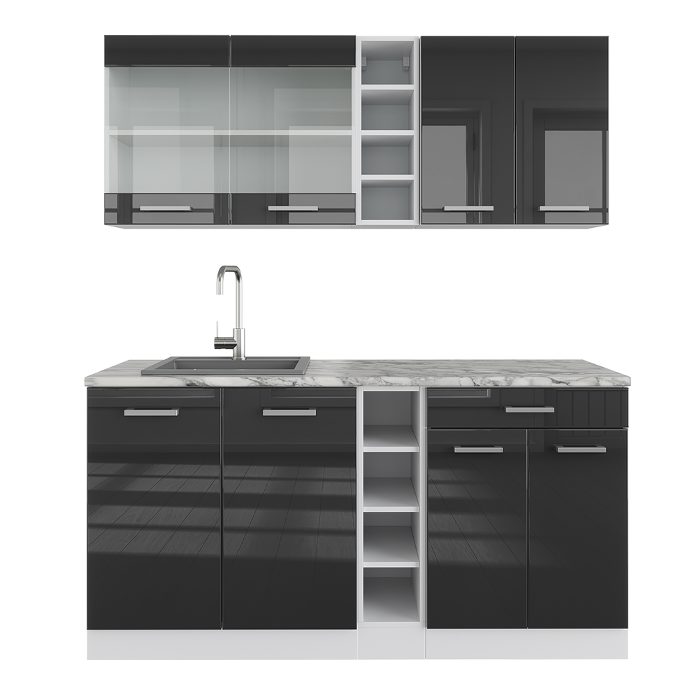 Singleküche Vicco R-Line 160 cm ohne Arbeitsplatte - Bild 14 von 116
