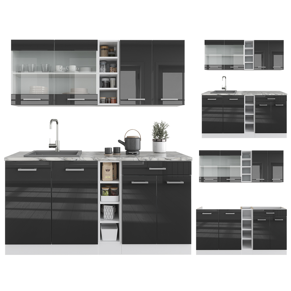 Singleküche Vicco R-Line 160 cm ohne Arbeitsplatte - Bild 19 von 116