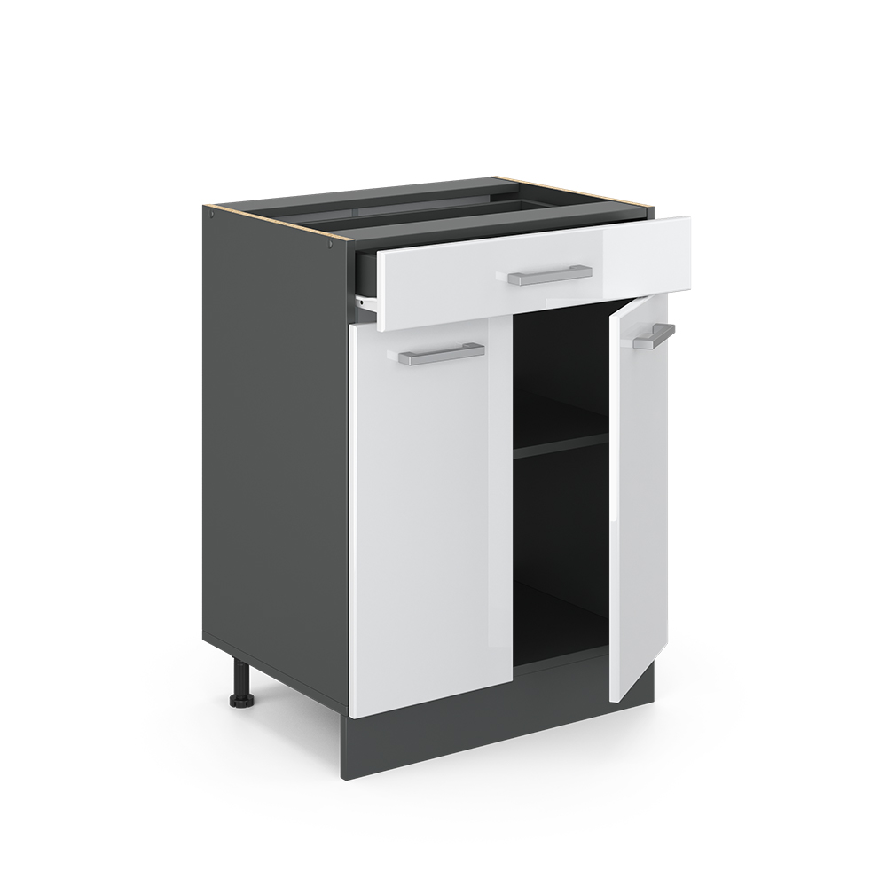 Küchenunterschrank Vicco R-Line 60 cm mit Schublade, ohne Arbeitsplatte - Bild 21 von 68