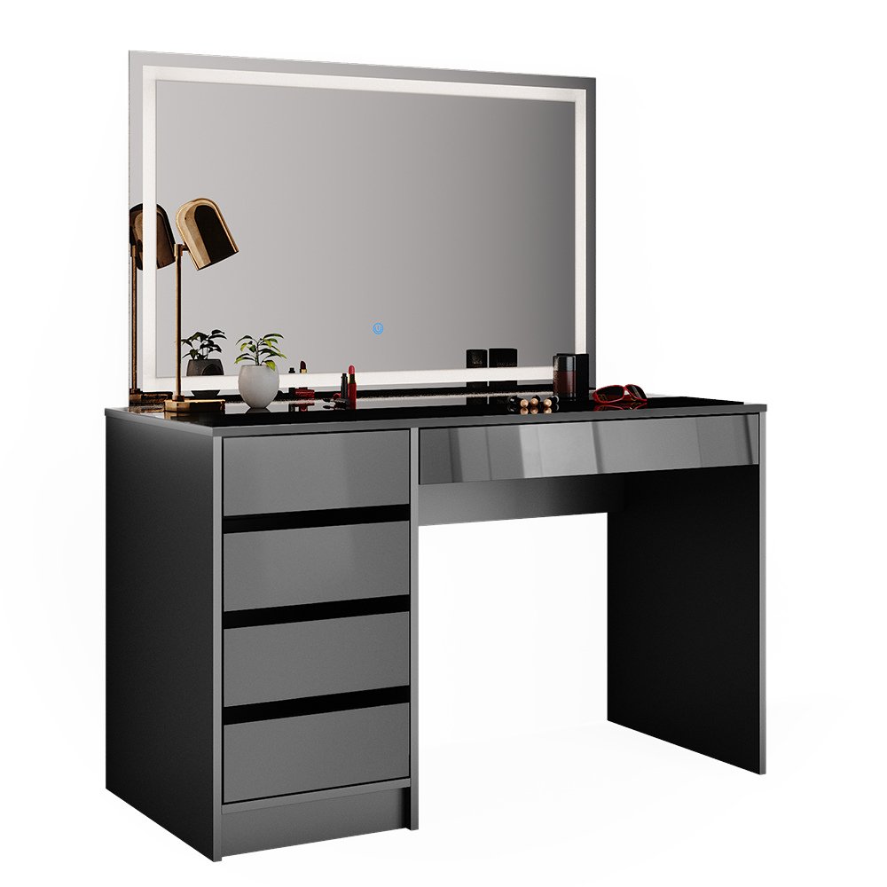 Schminktisch Vicco Sherry 120 cm mit LED-Spiegel - Bild 25 von 89