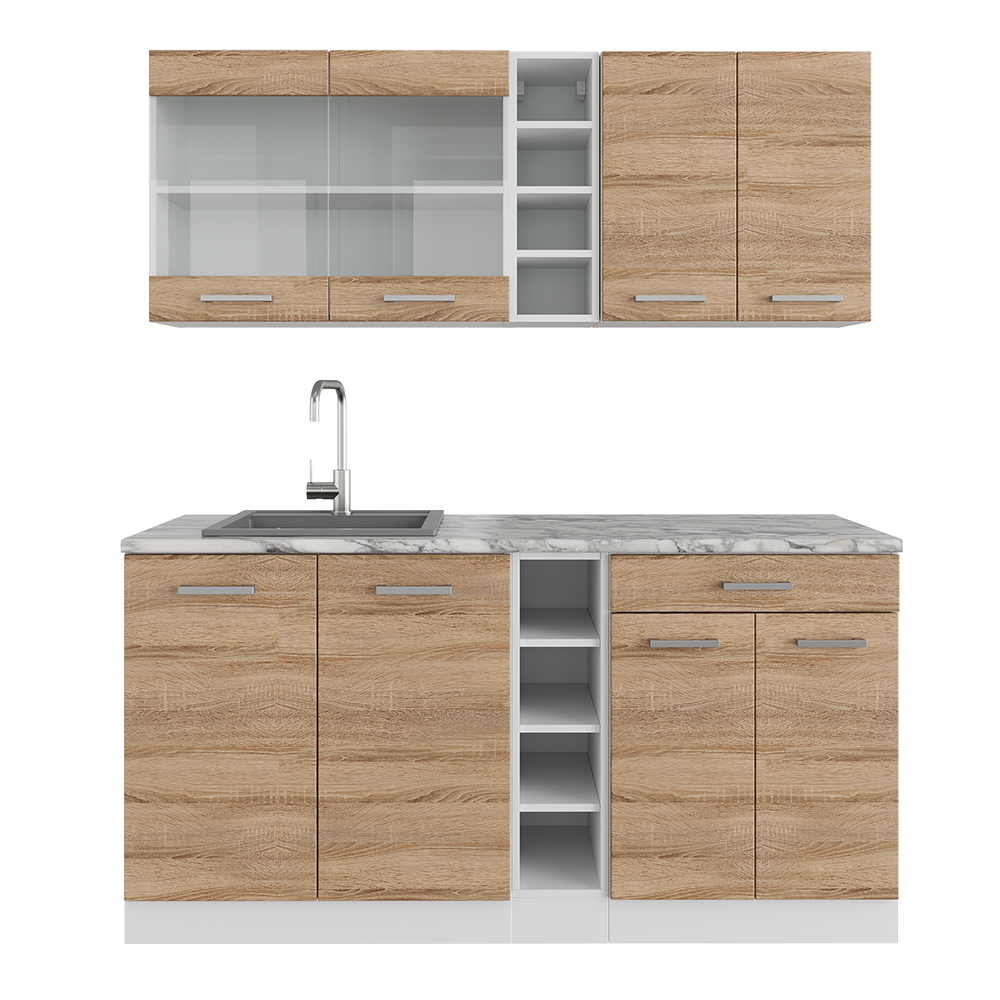 Singleküche Vicco R-Line 160 cm ohne Arbeitsplatte - Bild 38 von 116