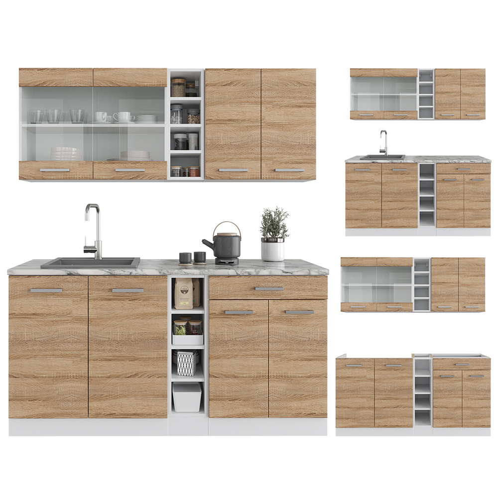 Singleküche Vicco R-Line 160 cm ohne Arbeitsplatte - Bild 43 von 116