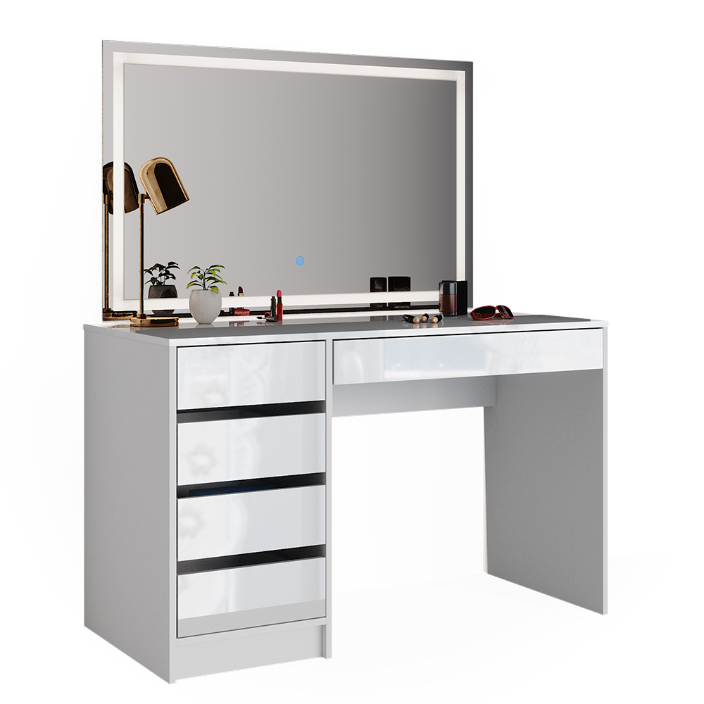 Schminktisch Vicco Sherry 120 cm mit LED-Spiegel - Bild 16 von 89