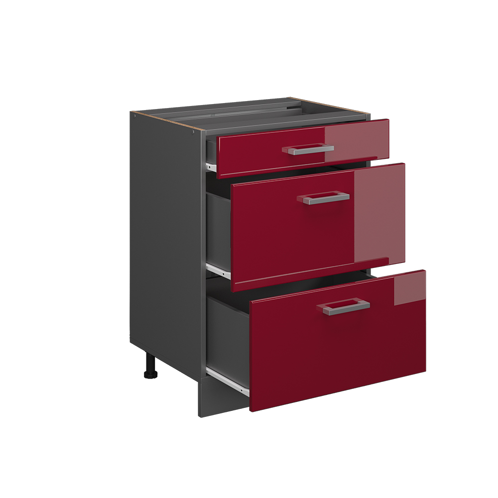 Küchenunterschrank Vicco R-Line 60 cm mit Schubladen, ohne Arbeitsplatte - Bild 16 von 68
