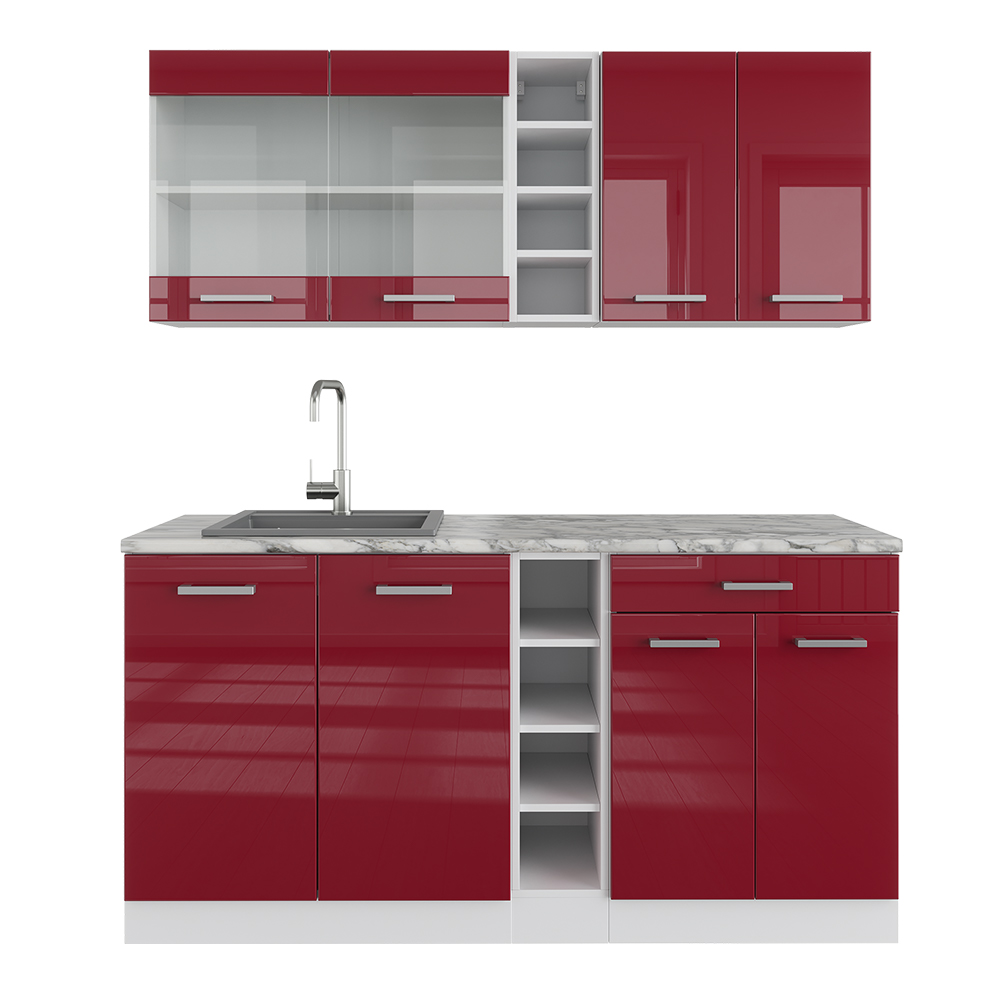 Singleküche Vicco R-Line 160 cm ohne Arbeitsplatte - Bild 54 von 116