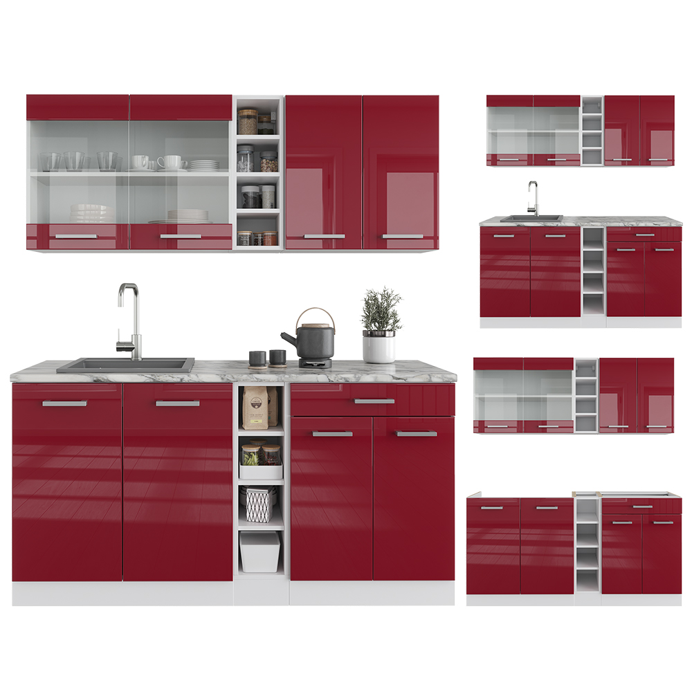 Singleküche Vicco R-Line 160 cm ohne Arbeitsplatte - Bild 59 von 116