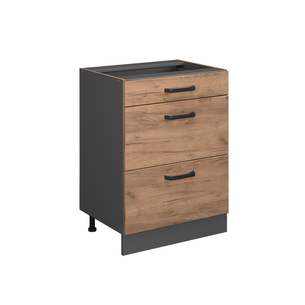 Küchenunterschrank Vicco R-Line 60 cm mit Schubladen, ohne Arbeitsplatte - Bild 18 von 68