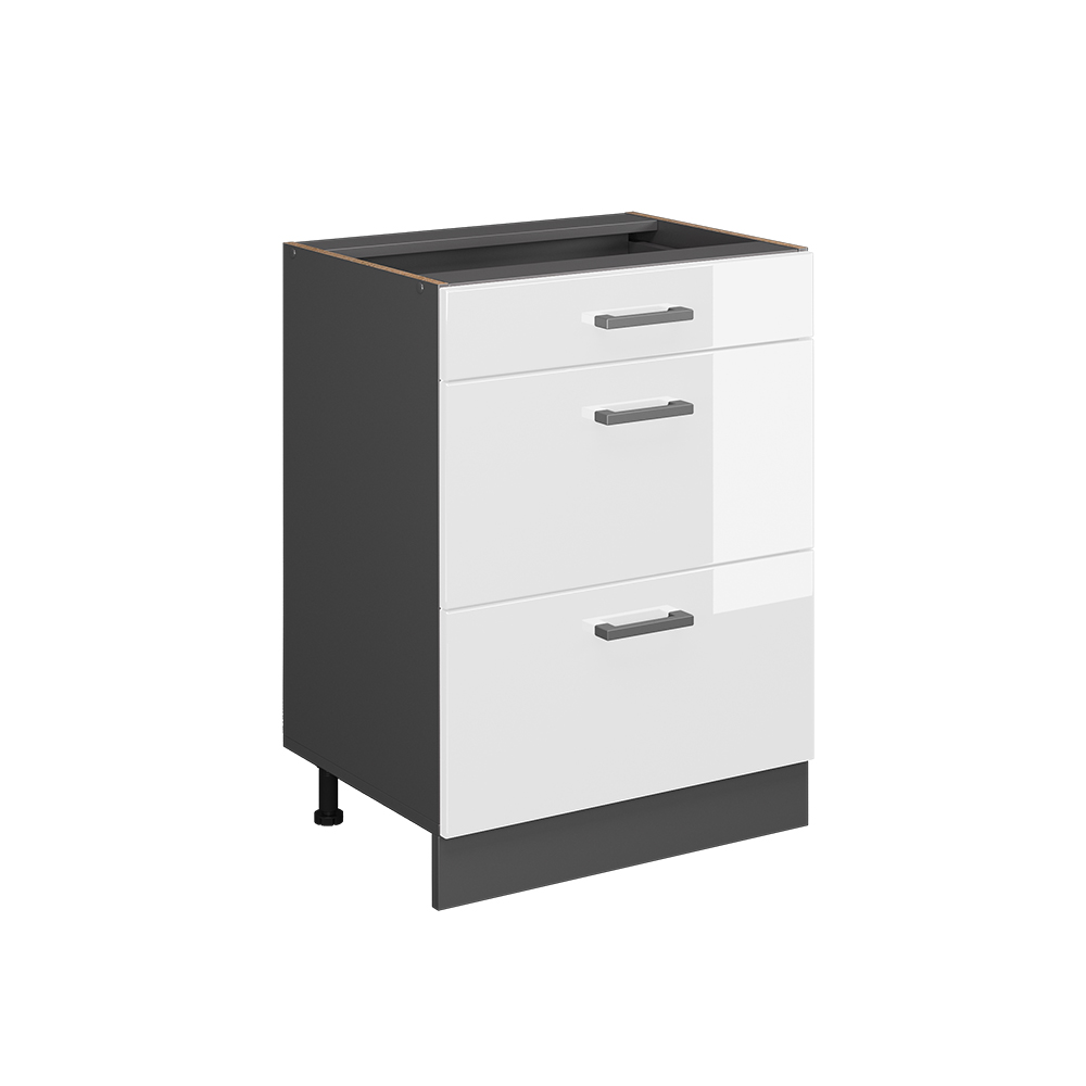 Küchenunterschrank Vicco R-Line 60 cm mit Schubladen, ohne Arbeitsplatte - Bild 28 von 68