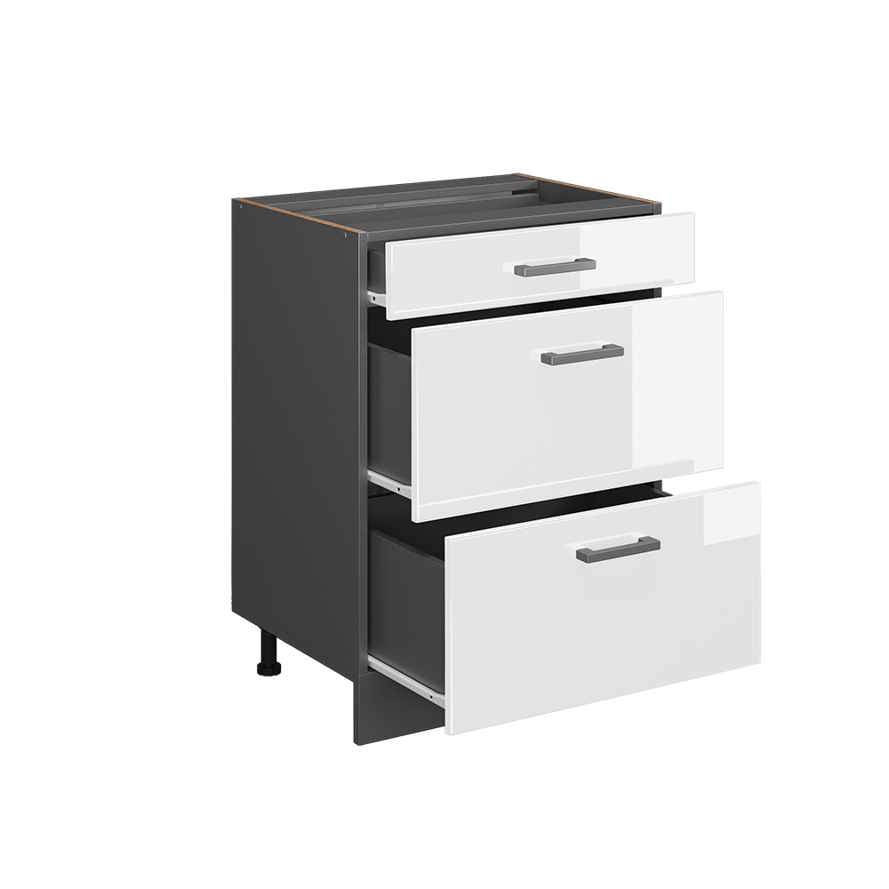 Küchenunterschrank Vicco R-Line 60 cm mit Schubladen, ohne Arbeitsplatte - Bild 31 von 68