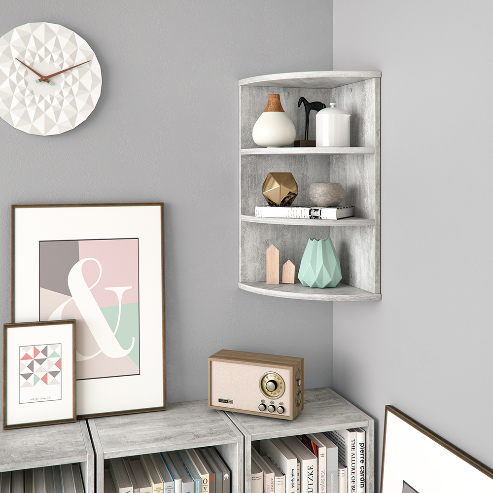 Wandregal Vicco Ecki 30 x 60 cm - Bild 24 von 46