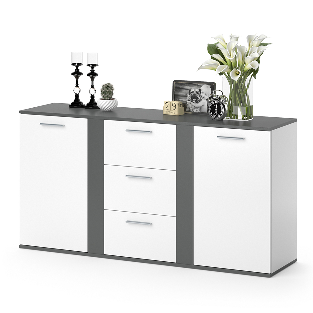 Kommode Vicco Novelli 40 x 80 cm mit Schubladen