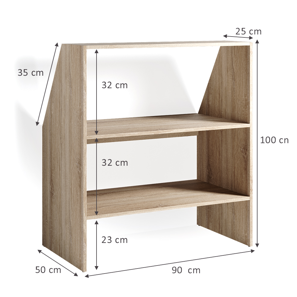 Dachschräge Regal Vicco 90 x 100 cm - Produktbild 2