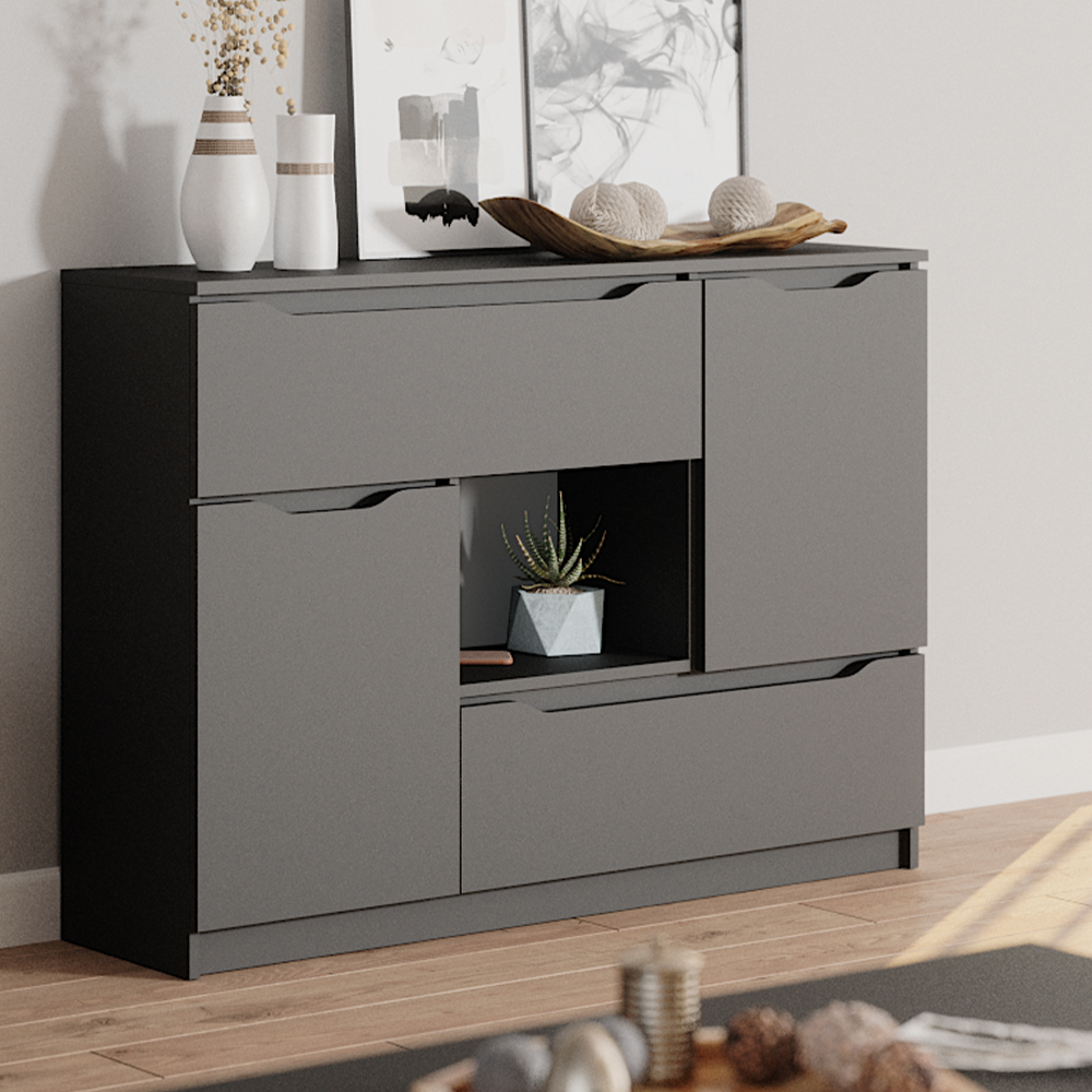 Kommode Vicco Ruben 120 x 84 cm mit Schubladen - Bild 16 von 27