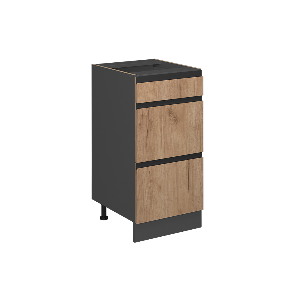 Küchenunterschrank Vicco R-Line 40 cm J-Shape, Schubladen, ohne Arbeitsplatte - Bild 4 von 18