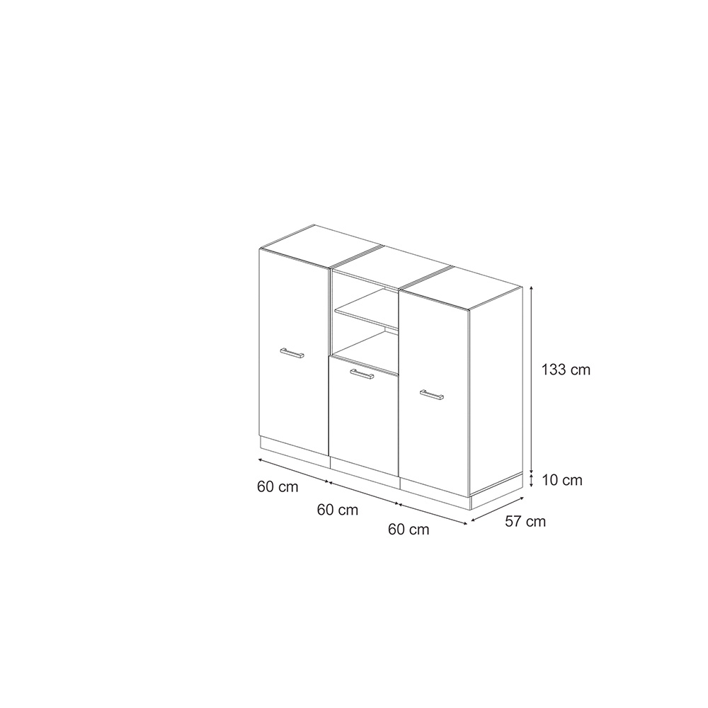 Einbauküche Vicco R-Line 180 cm ohne Arbeitsplatte - Bild 47 von 104
