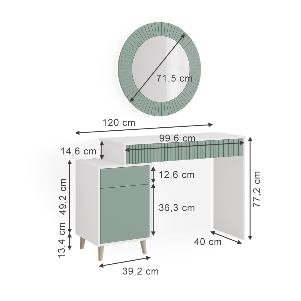 Schminktisch Vicco Arles 120 cm - Bild 5 von 18