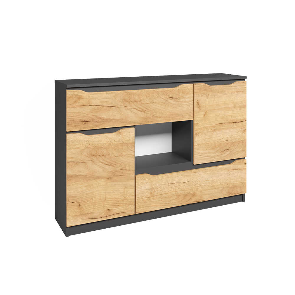 Kommode Vicco Ruben 120 x 84 cm mit Schubladen - Bild 20 von 27