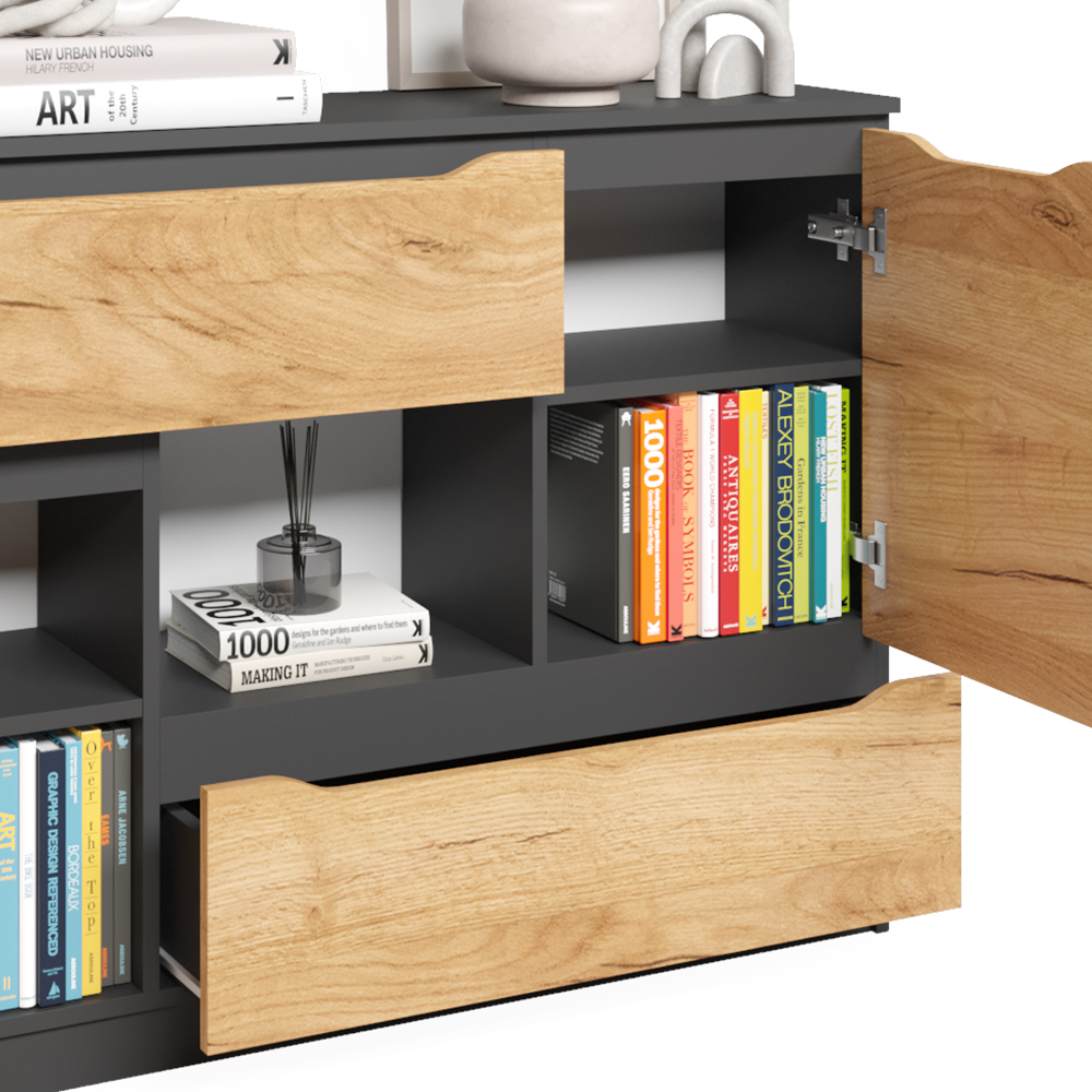 Kommode Vicco Ruben 120 x 84 cm mit Schubladen - Bild 25 von 27