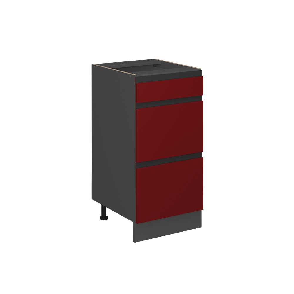 Küchenunterschrank Vicco R-Line 40 cm J-Shape, Schubladen, ohne Arbeitsplatte - Bild 9 von 18