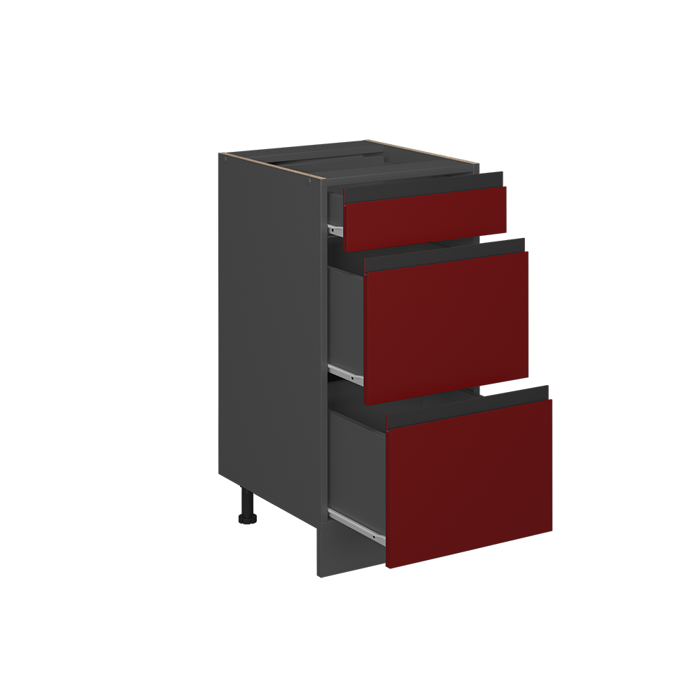Küchenunterschrank Vicco R-Line 40 cm J-Shape, Schubladen, ohne Arbeitsplatte - Bild 12 von 18