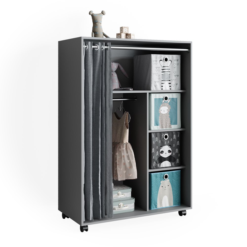 Kleiderschrank Vicco Doros 100 x 146.6 cm mit Faltboxen