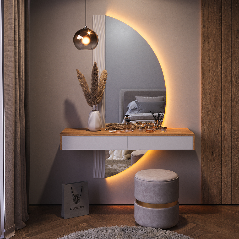 Schminktisch Vicco Melisa 120 cm mit LED Beleuchtung - Bild 7 von 29