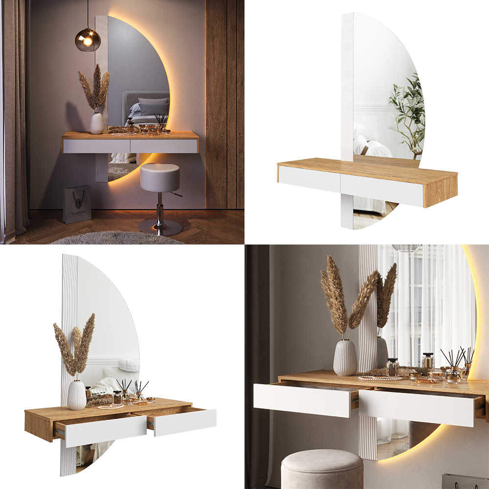 Schminktisch Vicco Melisa 120 cm mit LED Beleuchtung - Bild 11 von 29