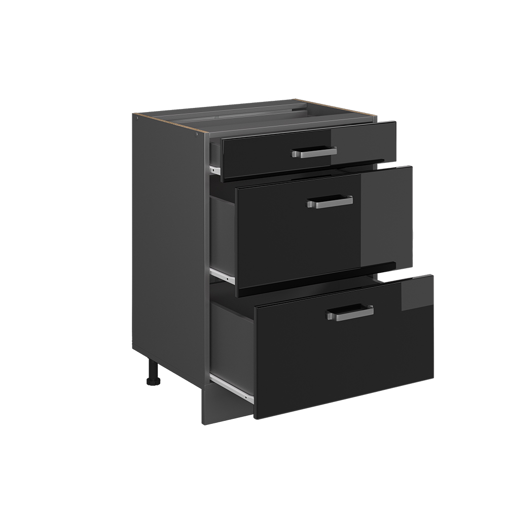 Küchenunterschrank Vicco R-Line 60 cm mit Schubladen, ohne Arbeitsplatte - Bild 41 von 68