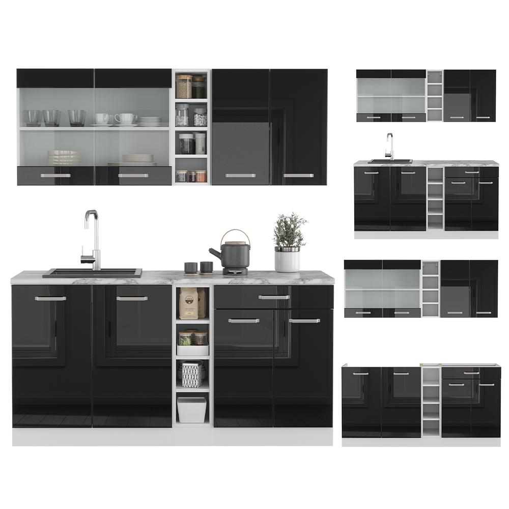Singleküche Vicco R-Line 160 cm ohne Arbeitsplatte - Bild 83 von 116