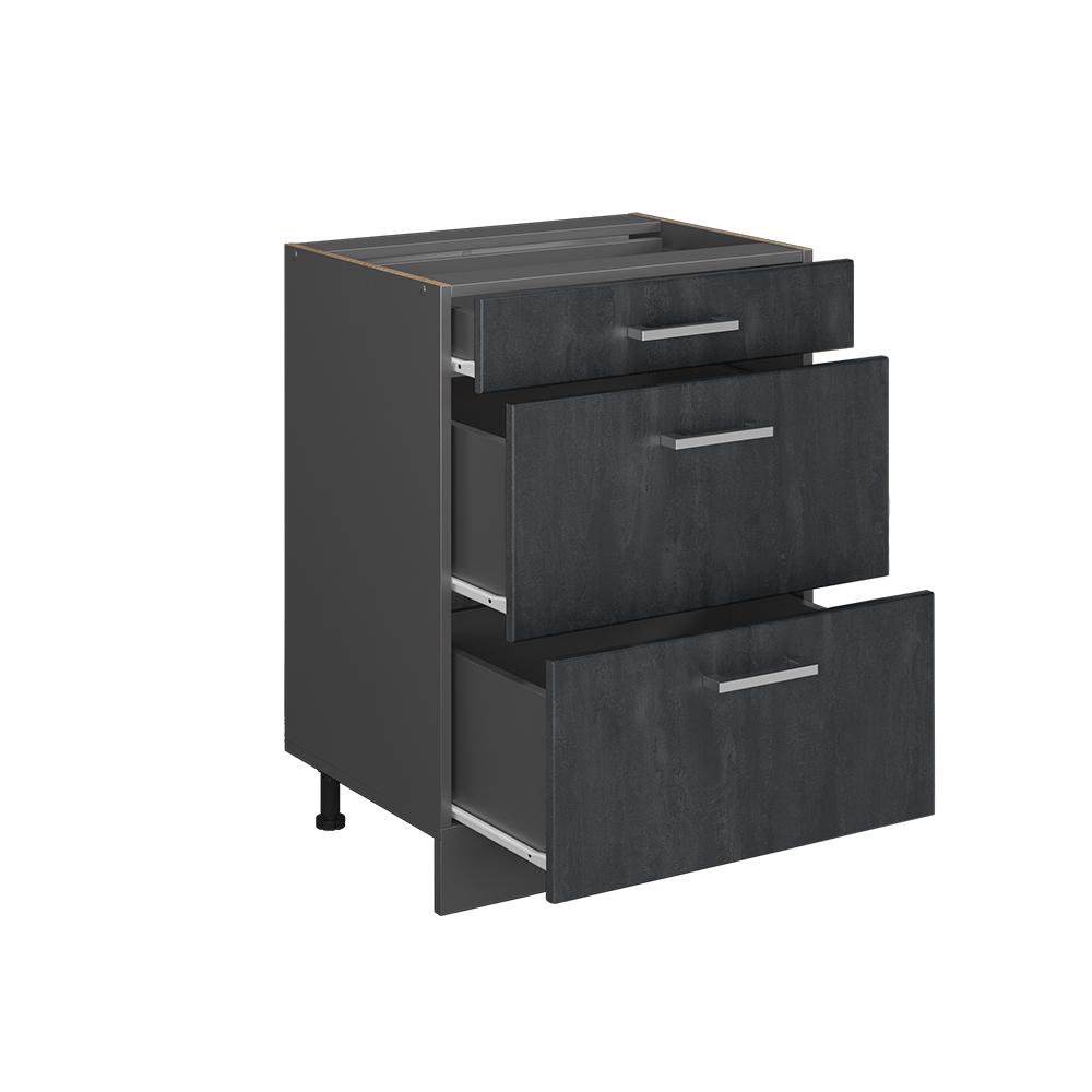 Küchenunterschrank Vicco R-Line 60 cm mit Schubladen, ohne Arbeitsplatte - Bild 46 von 68