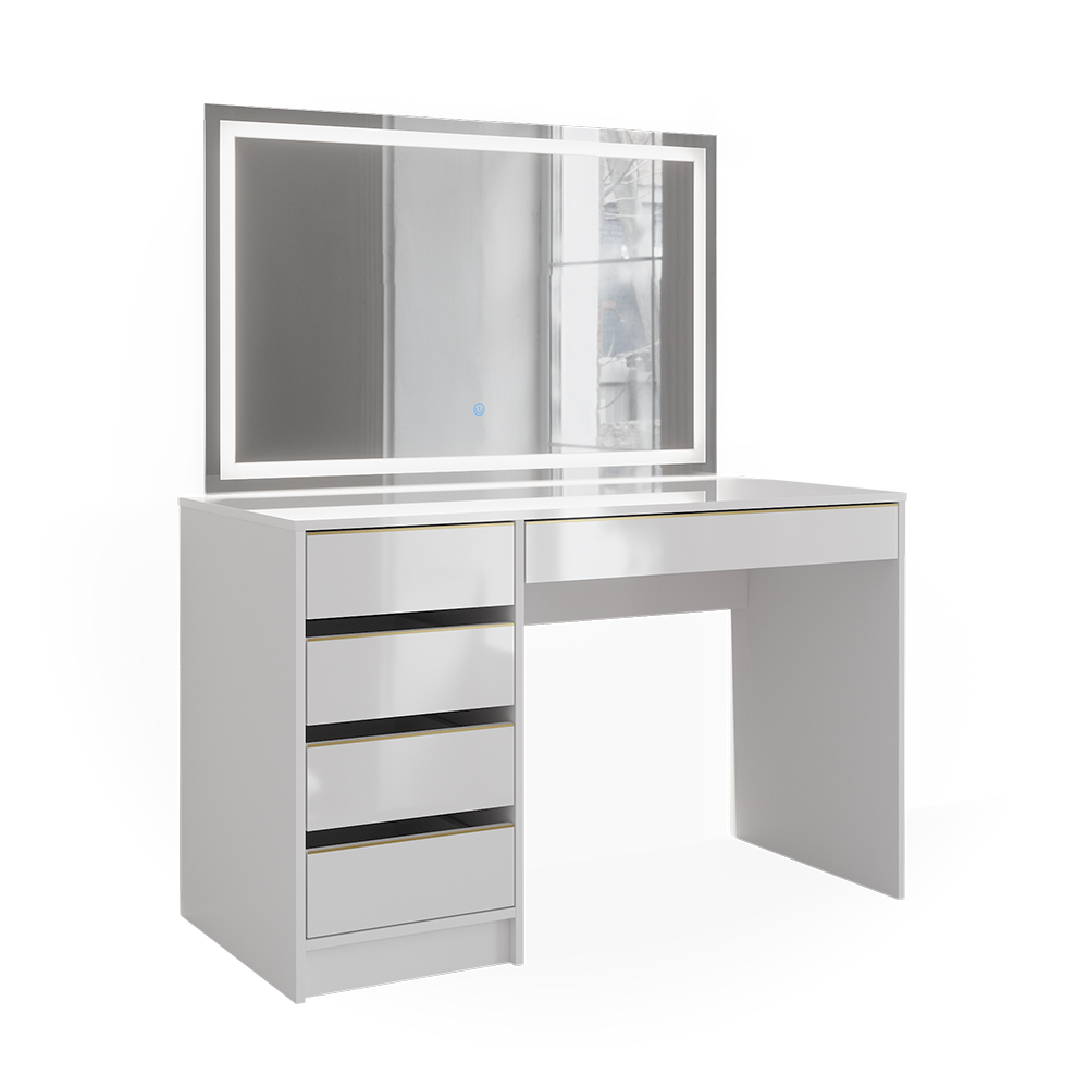 Schminktisch Vicco Sherry 120 cm mit LED-Spiegel - Bild 55 von 89