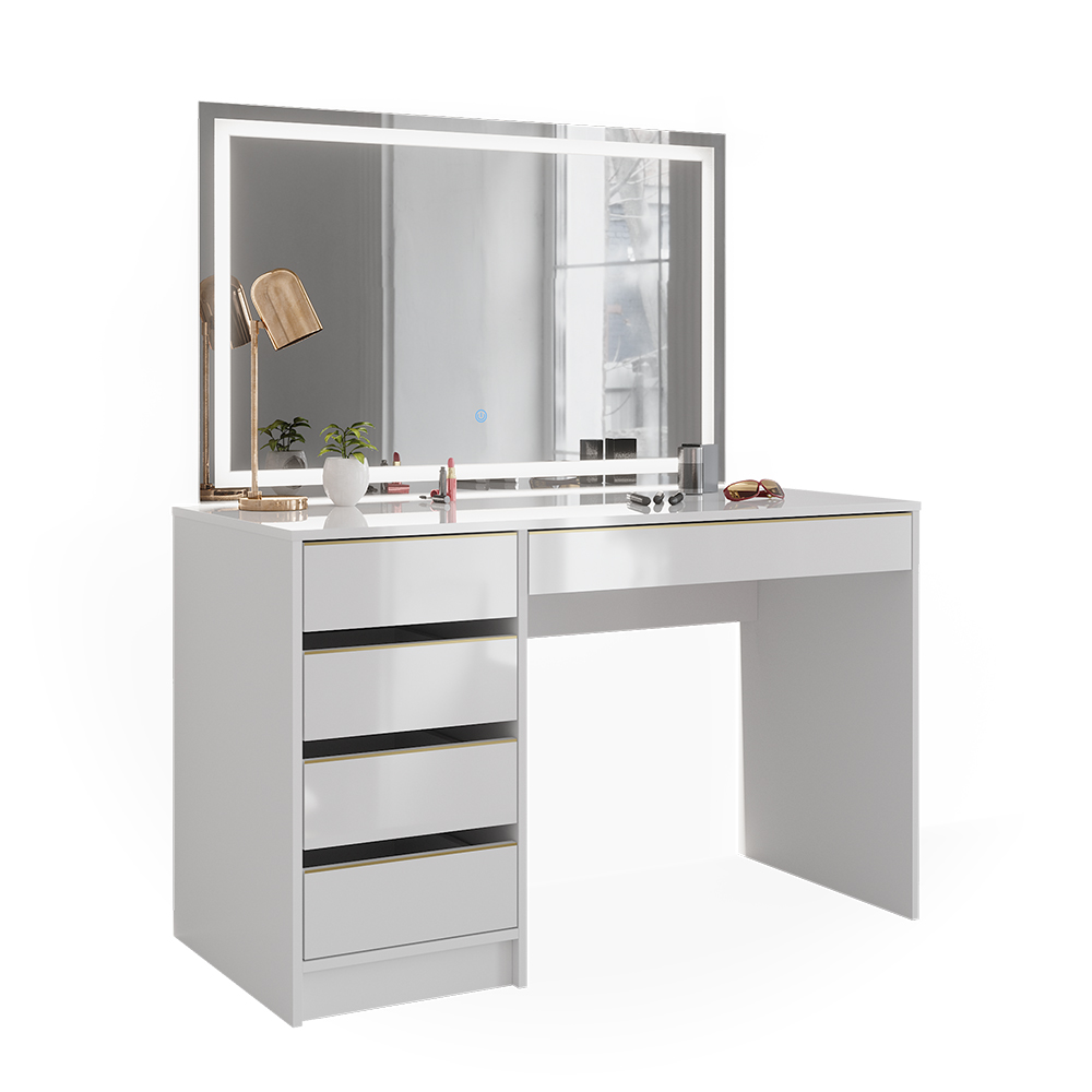Schminktisch Vicco Sherry 120 cm mit LED-Spiegel - Bild 61 von 89