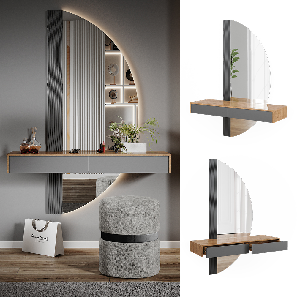 Schminktisch Vicco Melisa 120 cm mit LED Beleuchtung - Bild 14 von 29
