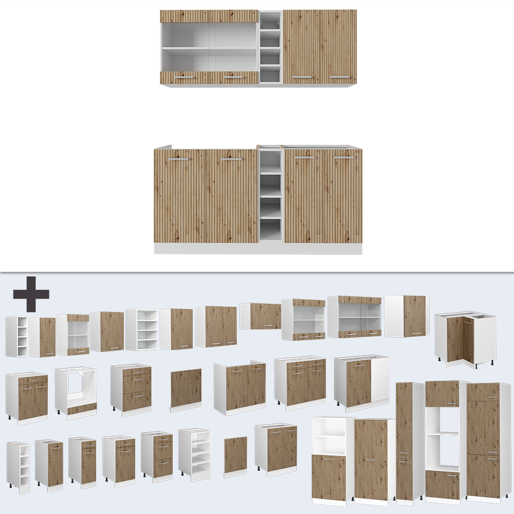 Singleküche Vicco R-Line 160 cm ohne Arbeitsplatte - Bild 105 von 116