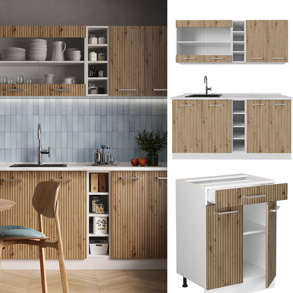 Singleküche Vicco R-Line 160 cm ohne Arbeitsplatte - Bild 107 von 116