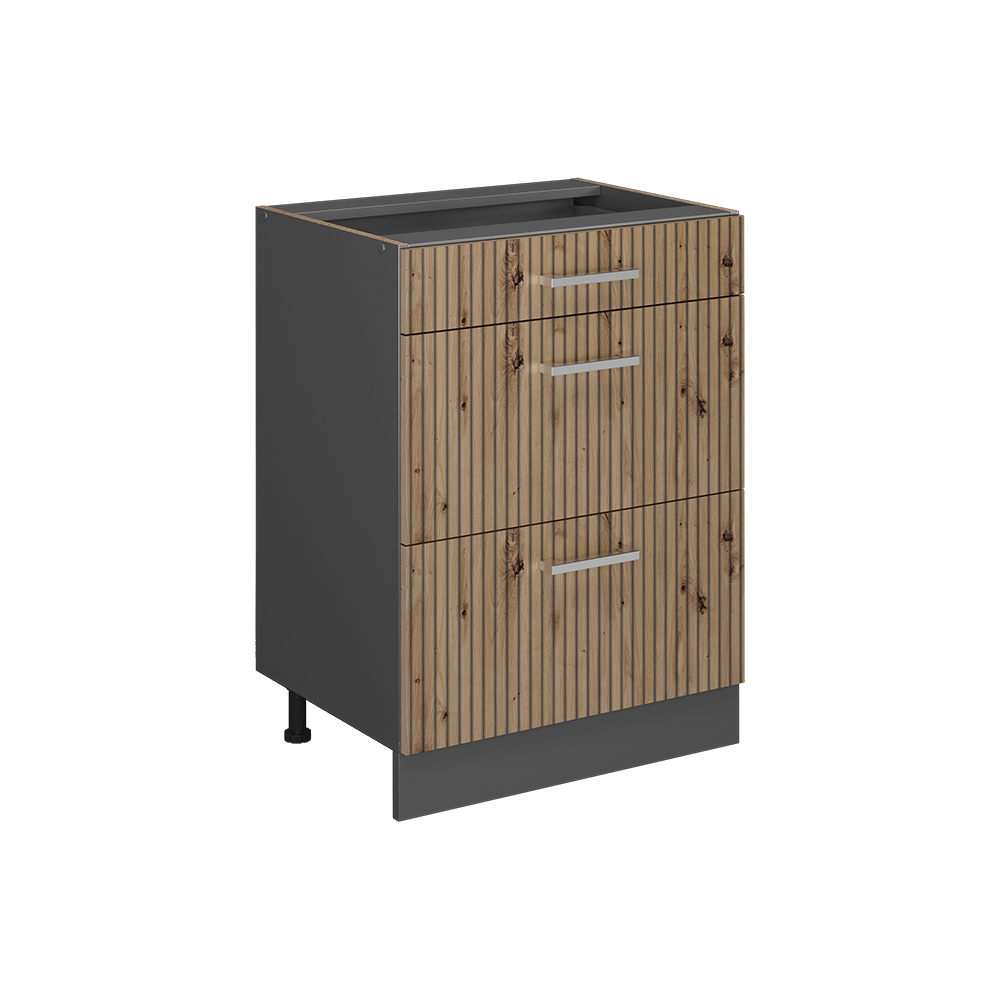 Küchenunterschrank Vicco R-Line 60 cm mit Schubladen, ohne Arbeitsplatte - Bild 48 von 68