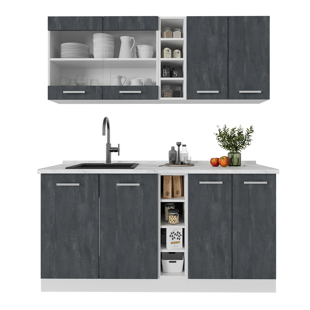 Singleküche Vicco R-Line 160 cm ohne Arbeitsplatte - Bild 93 von 116
